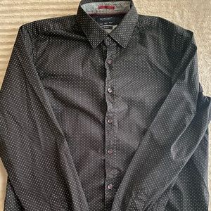 Black dotted dress shirt